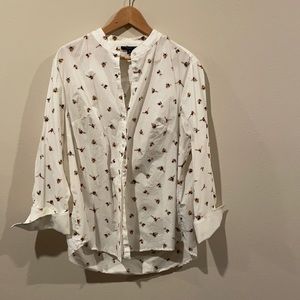Busy bee cotton blouse